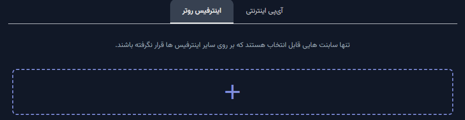 اینترفیس روتر